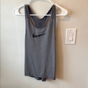 Nike Gray Fitted Tank Top
